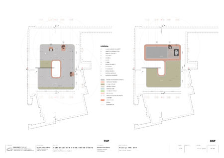 Projektstudio eucz: parkovací dům - půdorys 7NP 8NP
