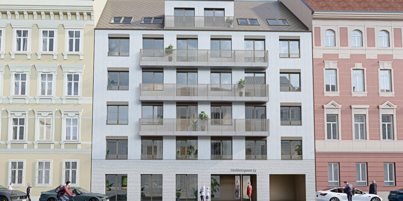 Bytový dům na vídeňské Herklotzgasse vyroste z archicadovského 3D modelu